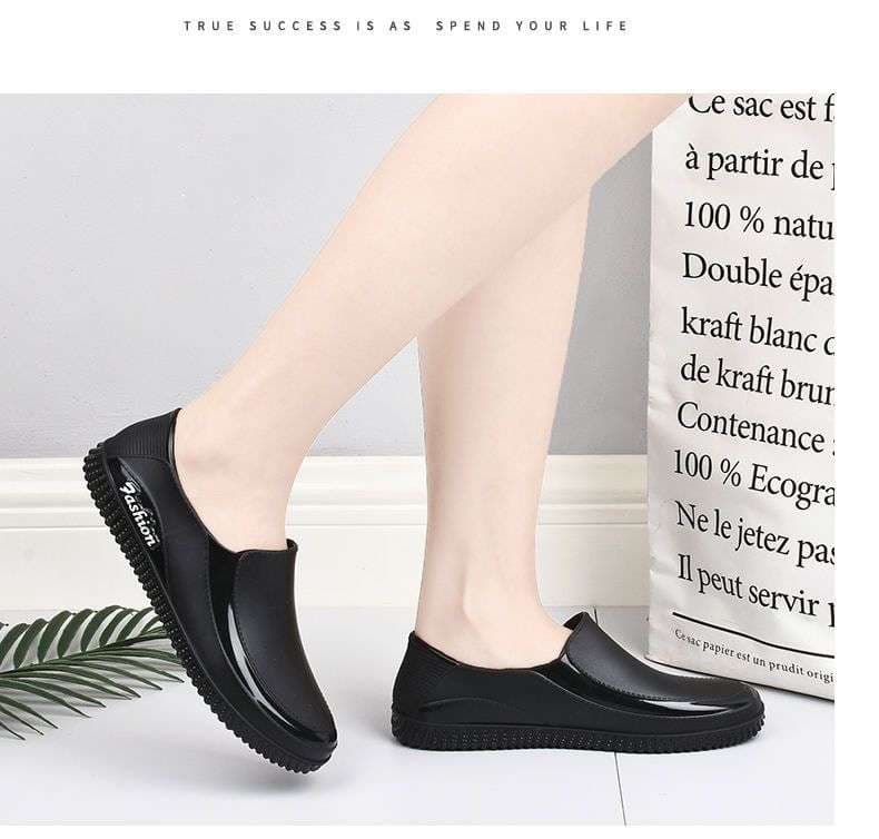 長靴レディース 雨の日も快適 ふわもこ防水シューズ