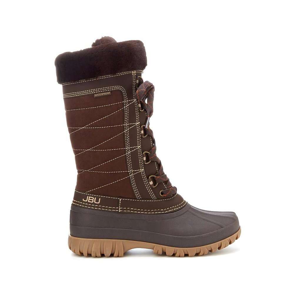 長靴レディース 長靴 防寒ファー付きウォータープルーフブーツ