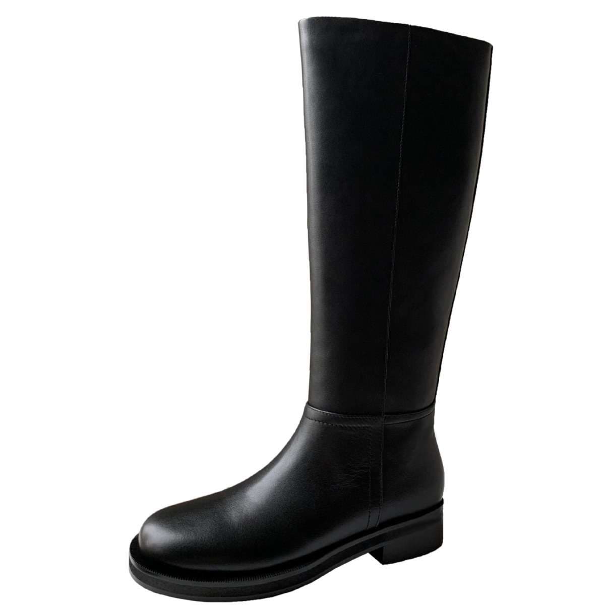 長靴レディース 長靴 シンプル美脚ロングブーツ