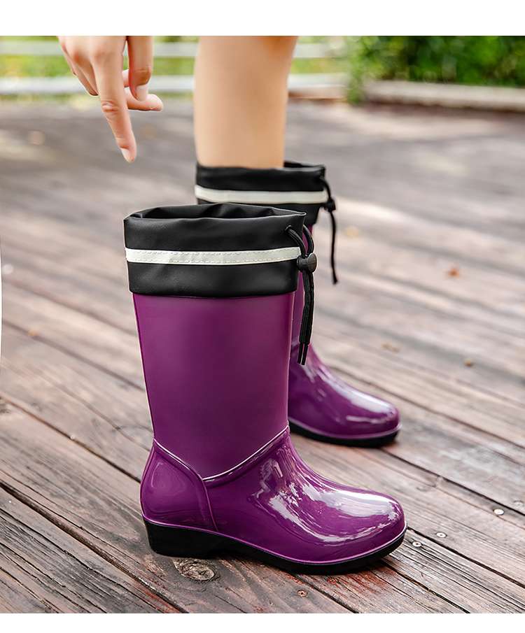長靴レディース 雨の日を彩る上品レインブーツ