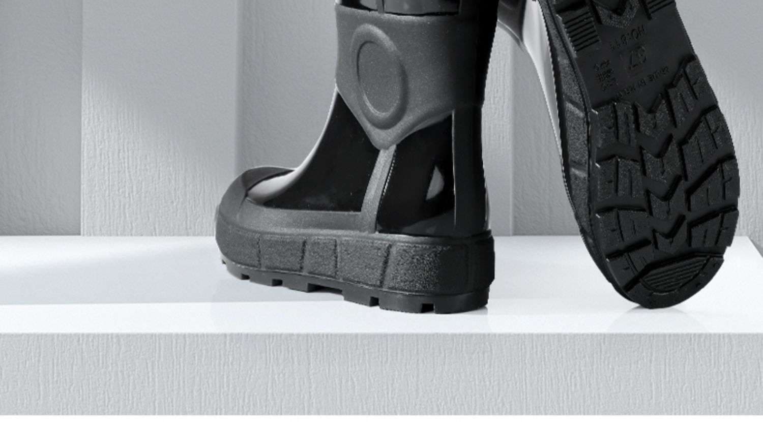 長靴レディース モダン機能性レインブーツ