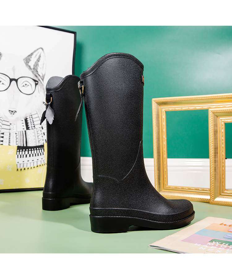 長靴レディース 長靴 雨の日を彩る艶やかレインブーツ