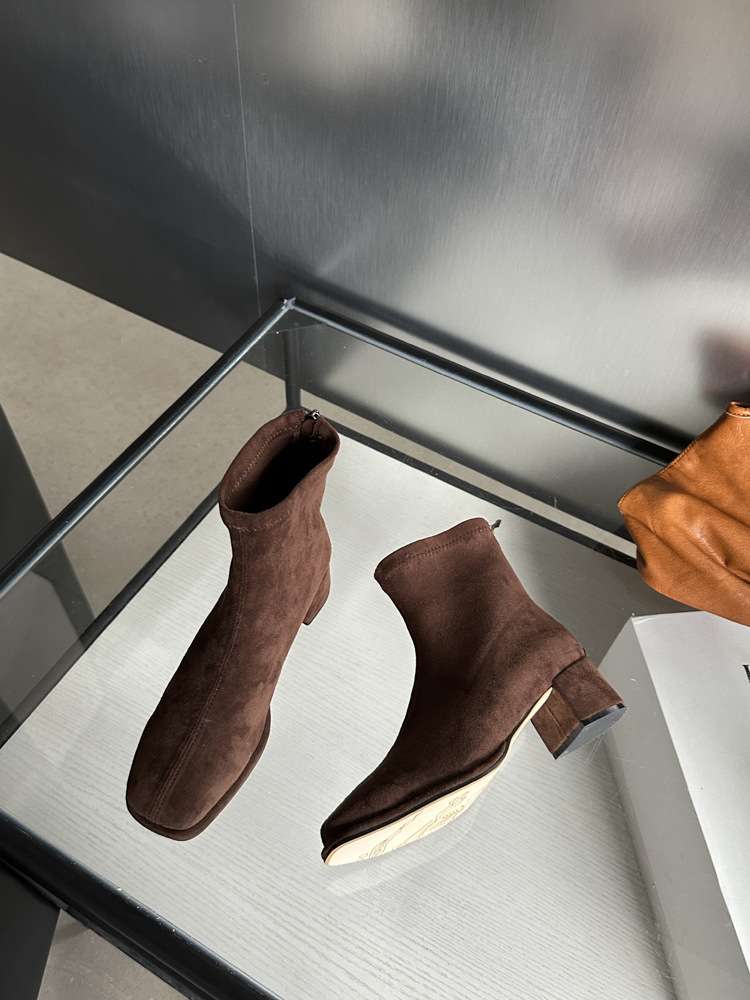 長靴レディース 長靴 モダンシックなアンクルブーツ
