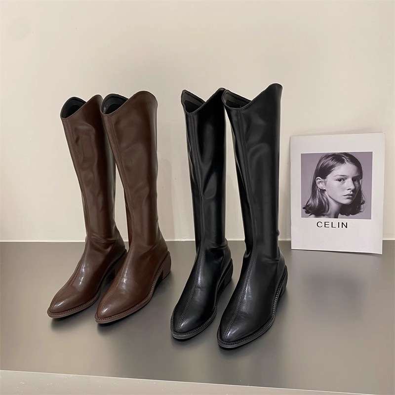 長靴レディース エレガントオフィスロングブーツ