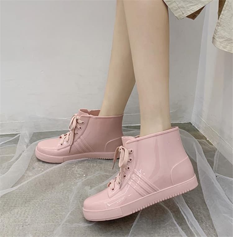 長靴レディース 滑り止め機能付き おしゃれレインブーツ