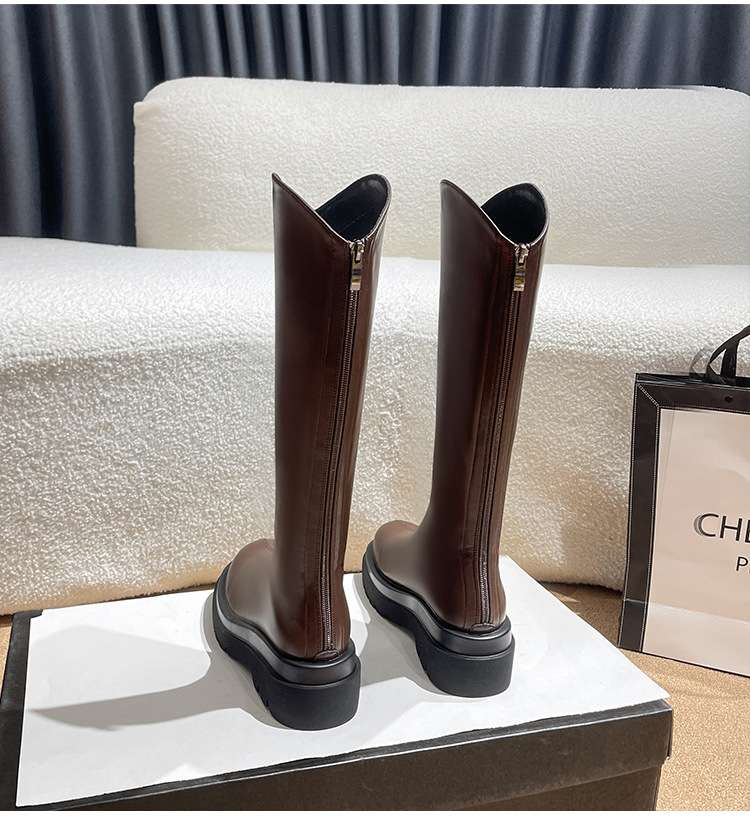 長靴レディース 洗練フォルムの美脚ロングブーツ