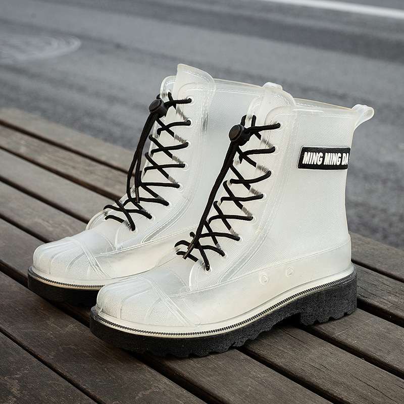 長靴レディース 作業用タフソール編み上げブーツ