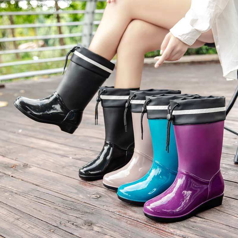 長靴レディース 雨の日を彩る上品レインブーツ