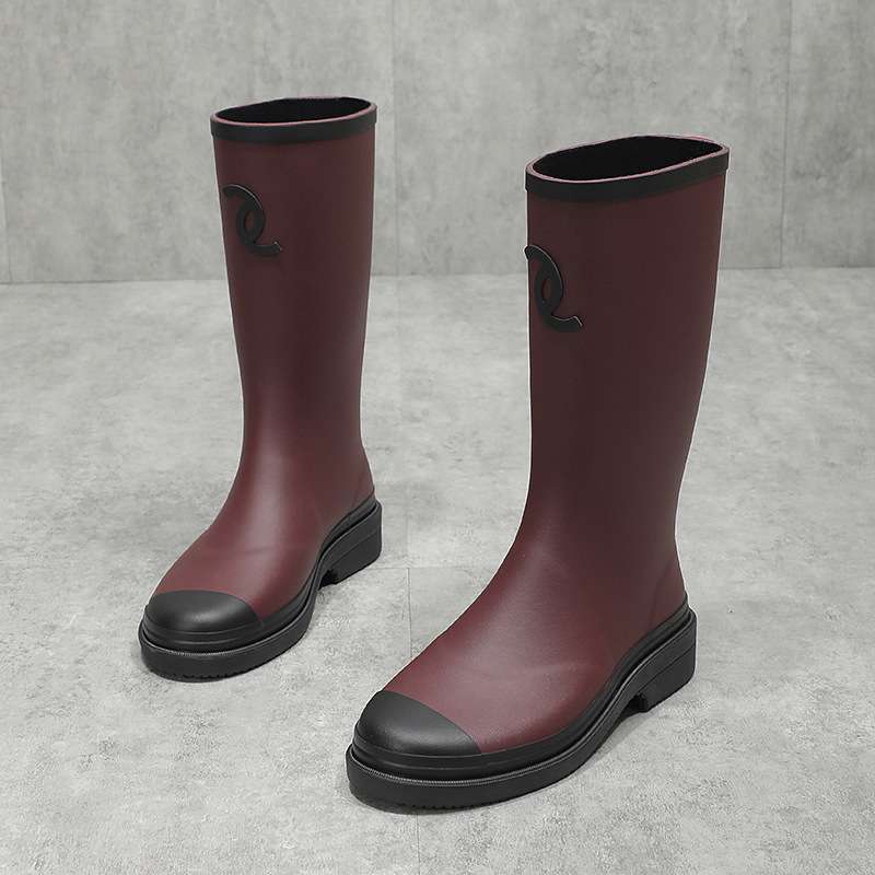 長靴レディース 快適クッション防水作業長靴