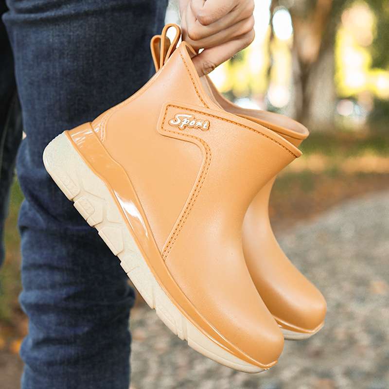 長靴レディース 長靴 スポーティー ショートブーツ レインシューズ