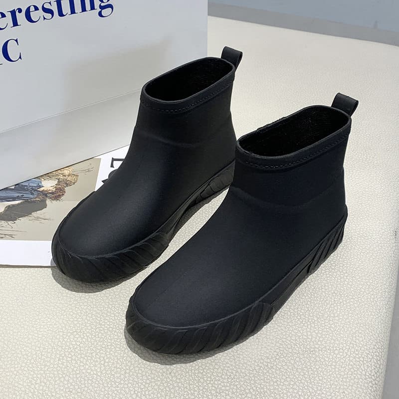 長靴レディース 防水仕様のショート丈レインブーツ