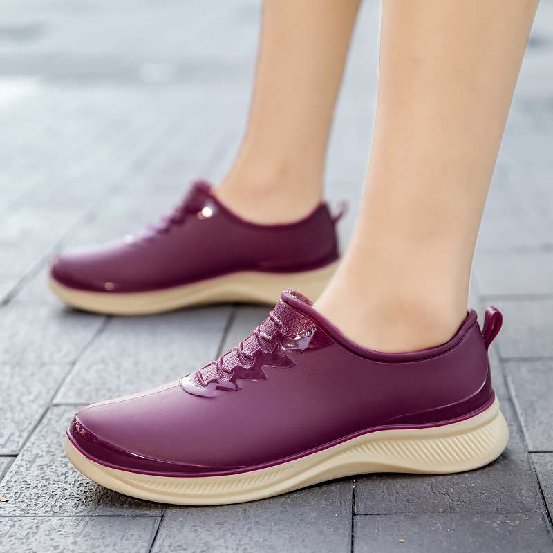 長靴レディース 長靴 スタイリッシュ防水シューズ