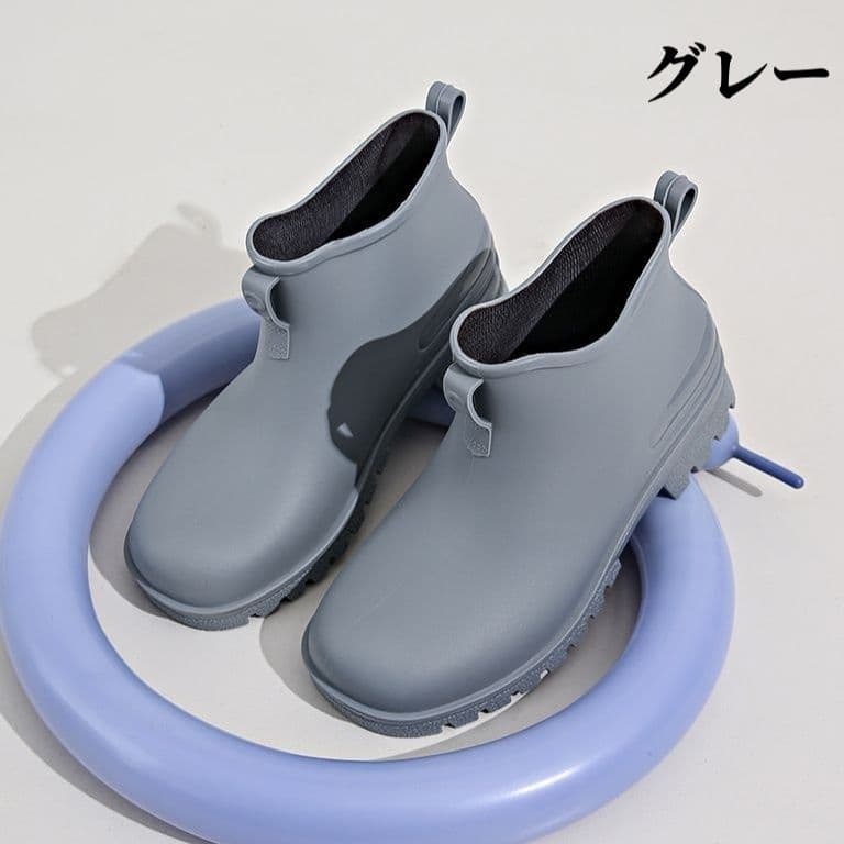 長靴レディース ショート丈レディース長靴 普段使いできる防水雨靴